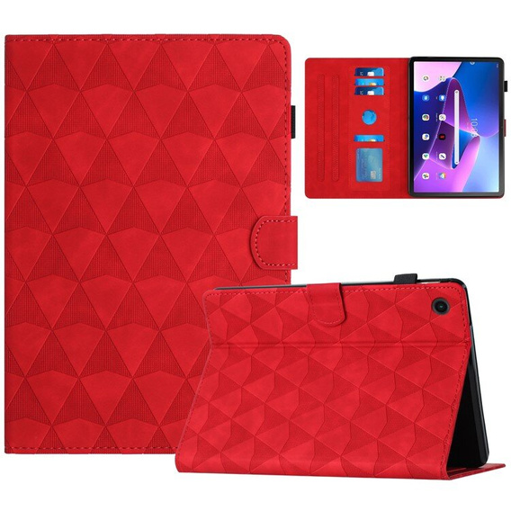 θήκη για Lenovo Tab M10 Plus 10.6 Gen 3 TB-125F TB-128F, Classic, με υποδοχή γραφίδας, κόκκινη