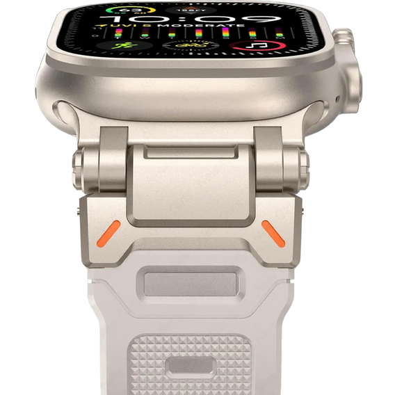 Λουράκι ERBORD ProTech για Apple Watch 1/2/3/4/5/6/7/8/9/SE/Ultra/Ultra 2 42/44/45/49MM, λευκή