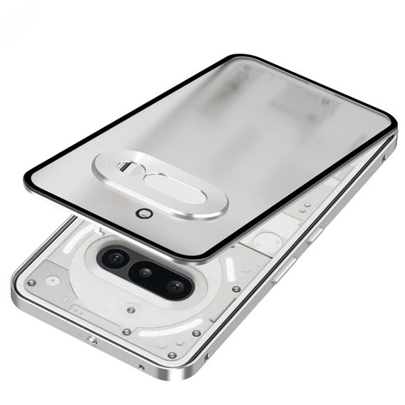 Θήκη για Nothing Phone 3A, Frame Case, ασημένια