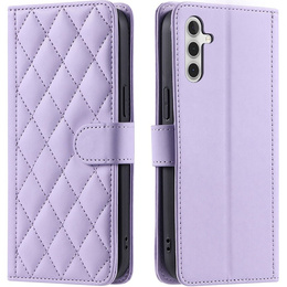 θήκη πτερύγιο για Samsung Galaxy A16, Rhombus Crossbody Leather, μωβ