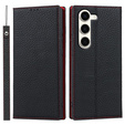 Δερμάτινη θήκη για Samsung Galaxy S23 Plus, ERBORD Grain Leather, μαύρη