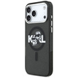 Θήκη Karl Lagerfeld IML Glitter Karl & Choupette Sketch Logo MagSafe για iPhone 17 Pro Max