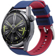 Λουράκι σιλικόνης ERBORD Universal 22mm, Dual Color, γκρι / μαύρη / μαύρη αγκράφα