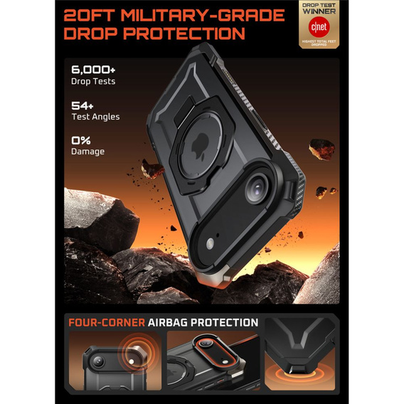 Etui Supcase do iPhone 13 / 14, Unicorn Beetle Pro, Black