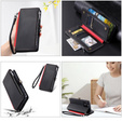 Θήκη με πτερύγιο για Xiaomi Redmi 14C / Xiaomi Poco C75, Wallet Zipper Pocket, μαύρη