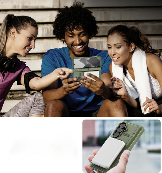 Dexnor Μαγνητική θωρακισμένη θήκη με διπλή βάση για Samsung Galaxy Z Fold7