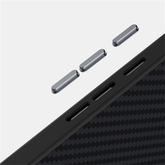 Θήκη για Google Pixel 10 / 10 Pro, ABEEL, για MagSafe, με υφή άνθρακα, μαύρο
