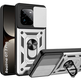 Θήκη για Realme GT 7 Pro, CamShield Slide, ασημένια