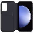 Γνήσια θήκη Samsung για Galaxy S23 FE, S View Wallet Cover, μαύρη