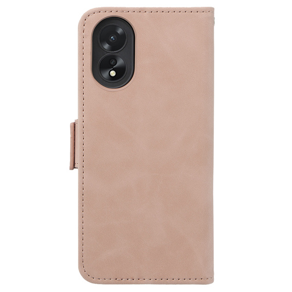 Θήκη με πτερύγιο για Oppo A38 4G / Oppo A18 4G, Card Slot, ροζ