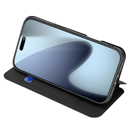 Θήκη Dux Ducis για iPhone 17 Pro, Skin Pro, με πτερύγιο, με υποδοχή για κάρτες, μαύρο
