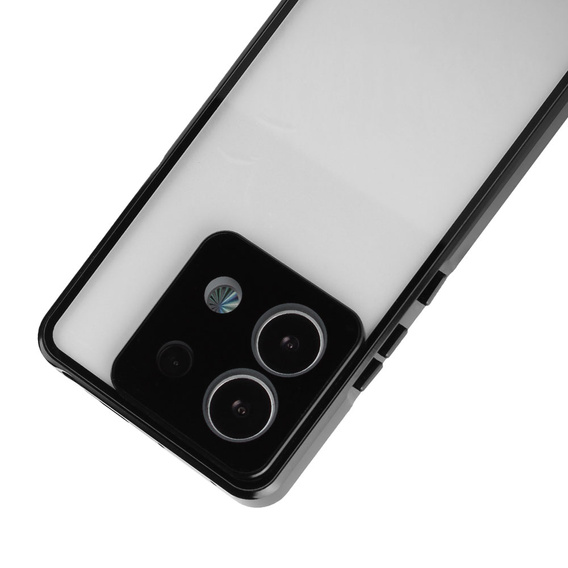 θήκη για το Xiaomi Redmi Note 13 Pro 5G, Magnetic Dual Glass, μαύρη