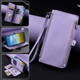 Θήκη με πτερύγιο για Xiaomi Redmi 14C / Xiaomi Poco C75, Wallet Zipper Pocket, μωβ