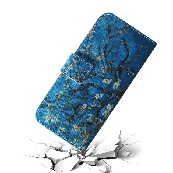 Θήκη με πτερύγιο για Infinix Hot 40i, Wallet, Sakura μπλε