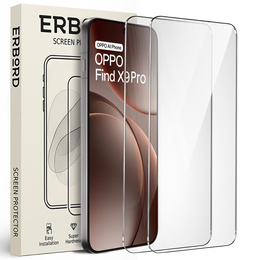 2x Γυαλί ERBORD 9H Hard Glass για Oppo Find X9 Pro