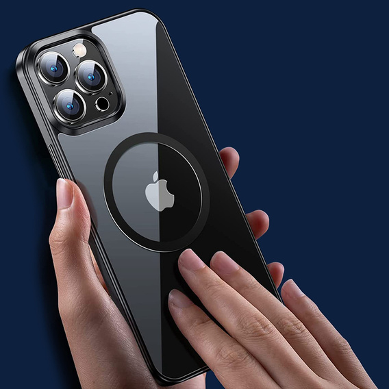 Θήκη για iPhone 14 Pro, ERBORD Hybrid MagSafe Case, μαύρη
