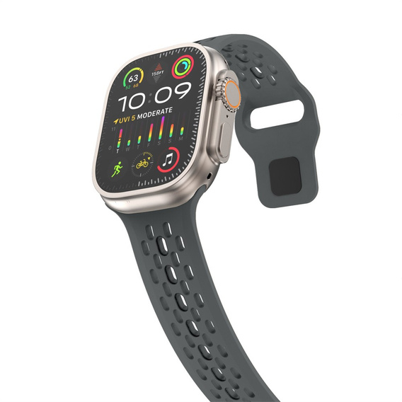 Λουράκι σιλικόνης για Apple Watch 1/2/3/4/5/6/7/8/SE/ULTRA 42/44/45/49MM, Γκρι