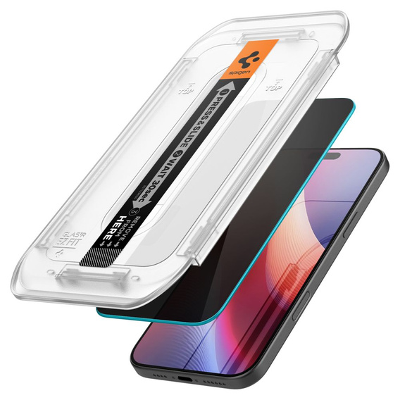 Spigen Privacy Tempered Glass για iPhone 17 Pro Max / 16 Pro Max, Glas.TR Privacy (2 τμχ)