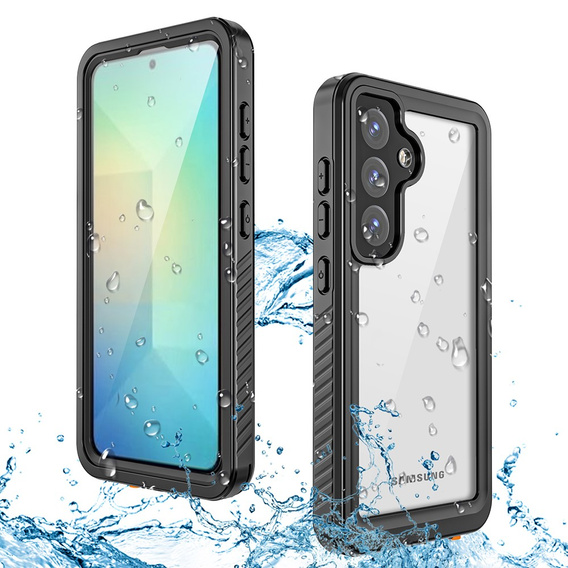 Αδιάβροχη θήκη IP68 για το Samsung Galaxy S25+ Plus, μαύρη