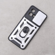 Θήκη για Motorola Moto G84 5G, CamShield Slide, ασημένιο