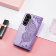 Θήκη με πτερύγιο για Infinix Hot 50 4G, Butterfly, μωβ