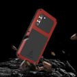 Love Mei Θήκη για Samsung Galaxy S23, armored with glass, κόκκινη