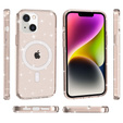 θήκη για iPhone 14 Plus, Glittery, για MagSafe, χρυσή