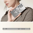 Θήκη για Samsung Galaxy S25 Ultra, Electro MagSafe, ασημένια + Γυαλί για την οθόνη