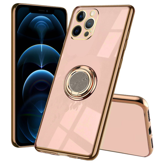 Θήκη για iPhone 12 Pro, Electro Ring, χρυσή