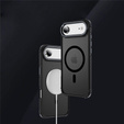 Ματ θήκη για iPhone Air, θωρακισμένη, για MagSafe, καπνιστή με μαύρες πλευρές