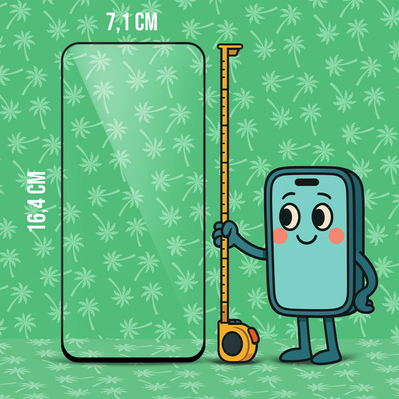 5D Full Glue Smart Palm σκληρυμένο γυαλί για Motorola Moto G35 5G