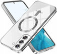 Θήκη για Samsung Galaxy S22, Electro MagSafe, ασημένια + Γυαλί για την οθόνη