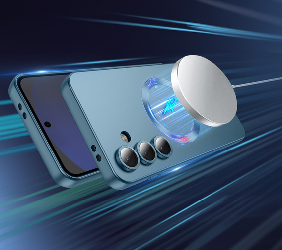 Θήκη για Samsung Galaxy S25 FE, ColorMag, για MagSafe, μπλε