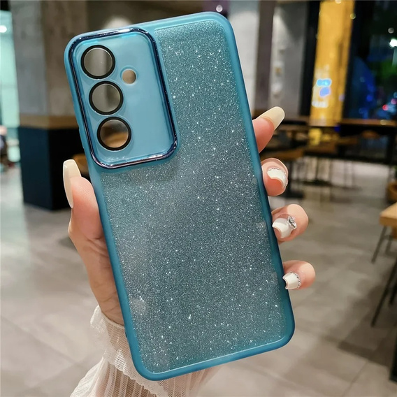 Θήκη για Samsung Galaxy M55 5G, Glittery Powder, μπλε