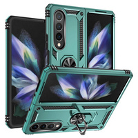 θωρακισμένη θήκη για Samsung Galaxy Z Fold 4 5G, Nox Case Ring, πράσινη