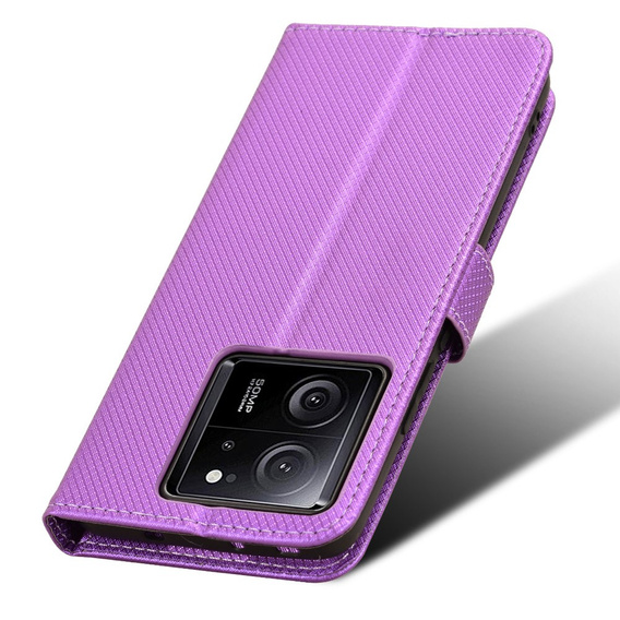 Αναδιπλούμενη θήκη για Xiaomi 13T / 13T Pro / Redmi K60 Ultra, Smart Magnet, βιολετί