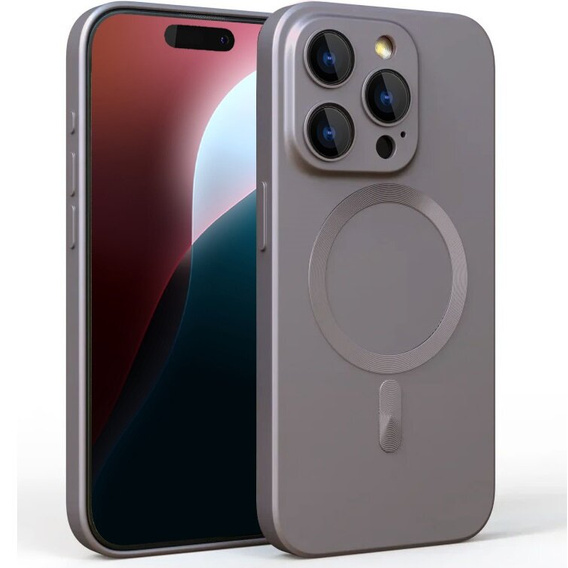 Θήκη για iPhone 16 Pro, ColorMag, για MagSafe, γκρι