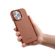 Θήκη MELKCO για iPhone 16 Pro, Waxy Textured, καφέ