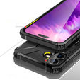 Θήκη για iPhone 16, θωρακισμένη με βάση και λαβή, μαύρη