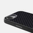Η θήκη ABEEL για το iPhone 16e, Carbon Fiber, για MagSafe, μαύρη