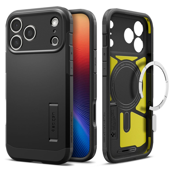 Θήκη Spigen για iPhone 17 Pro, Tough Armor T Mag MagSafe, Μαύρο