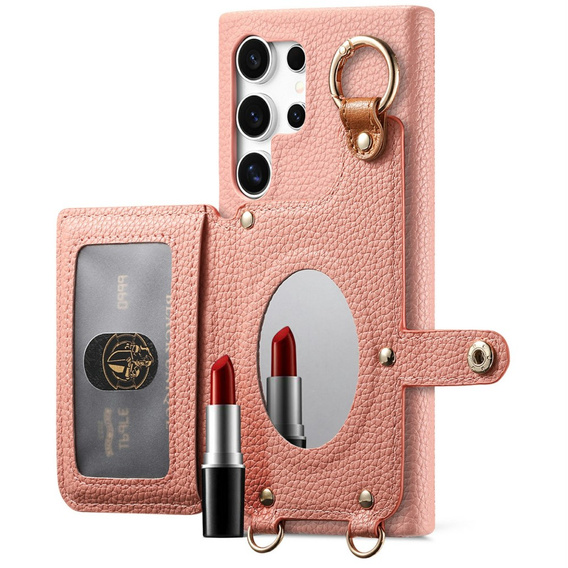 Θήκη για Samsung Galaxy S25 Ultra, GKK Leather, μαύρη
