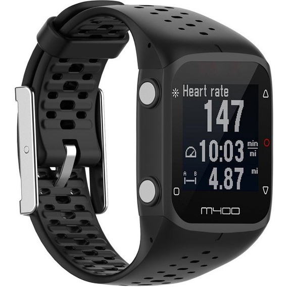 Λουράκι σιλικόνης για το Polar M400/M430, μαύρη