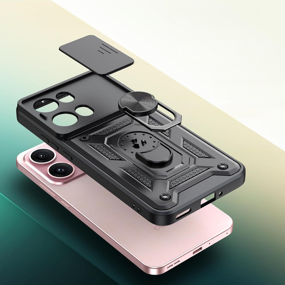 Θήκη για Oppo Reno 13 Pro, CamShield Slide, μαύρη