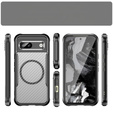 Θήκη για Google Pixel 8A, Fusion Hybrid Carbon, για MagSafe, μαύρη