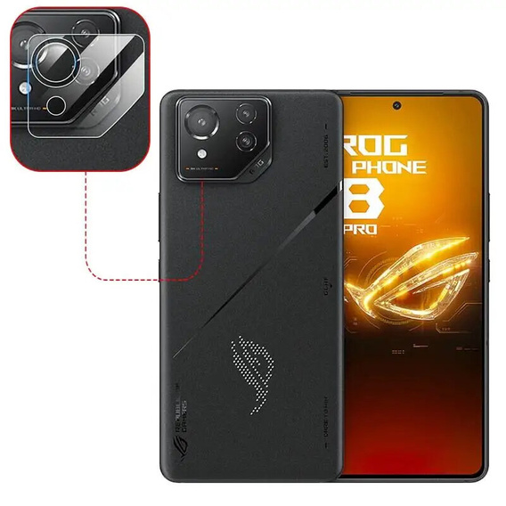 Μετριασμένο γυαλί για κάμερα για το ASUS ROG Phone 8 Pro, διαφανής