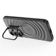 Θήκη για Samsung Galaxy S25, Ripple Kickstand, για MagSafe, μαύρο