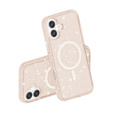 Θήκη για iPhone 17, για MagSafe, glitter, ημιδιαφανές χρυσό