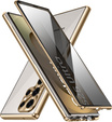Θήκη για Samsung Galaxy S25 Ultra, Privacy Dual Glass, χρυσή