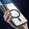 Θήκη για Samsung Galaxy S22, Electro MagSafe, μαύρη + Γυαλί για την οθόνη